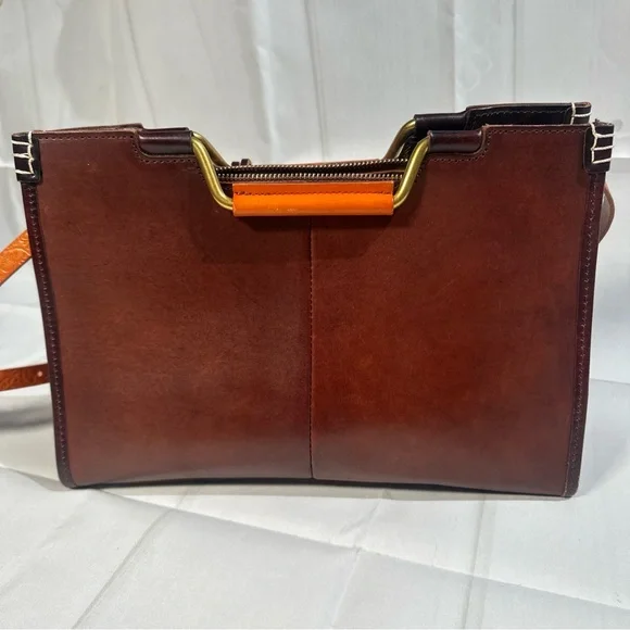 Old Trend Camden Convertible Medium Tote In Brown 100% Cowhide Leather MSRP $218 - Picture 2 of 16